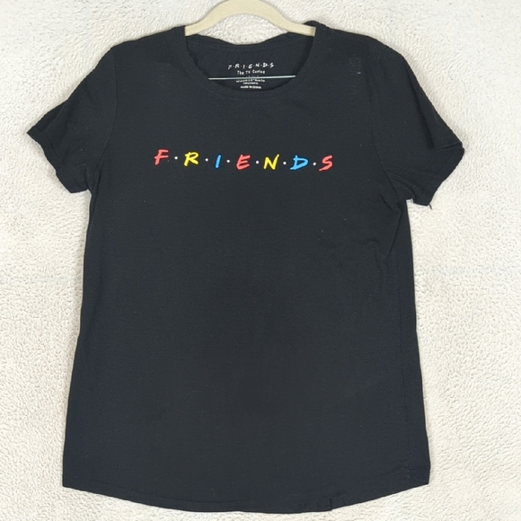 Friends The TV Series Women's‎ Black Tee Shirt Size 12 - Picture 1 of 4